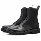 Valentino Men's Combat Boot in Black