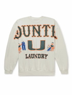 KAPITAL - Printed Stretch-Cotton Jersey Sweatshirt