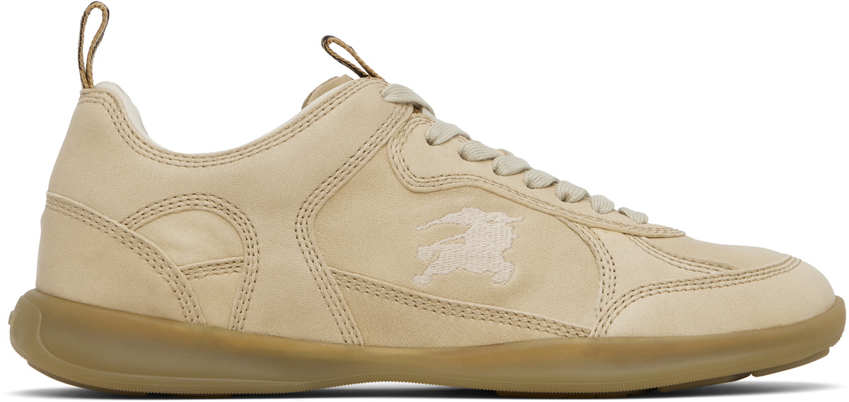 Burberry Beige Leather Matrix Sneakers Burberry
