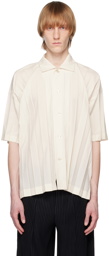 HOMME PLISSÉ ISSEY MIYAKE Off-White Edge Shirt