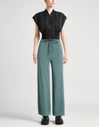 Isabel Benenato Womens Pants Deep teal