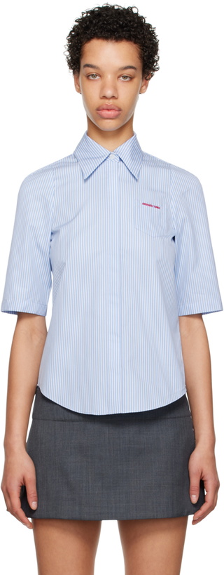 Photo: Shushu/Tong SSENSE Work Capsule - Blue Striped Shirt