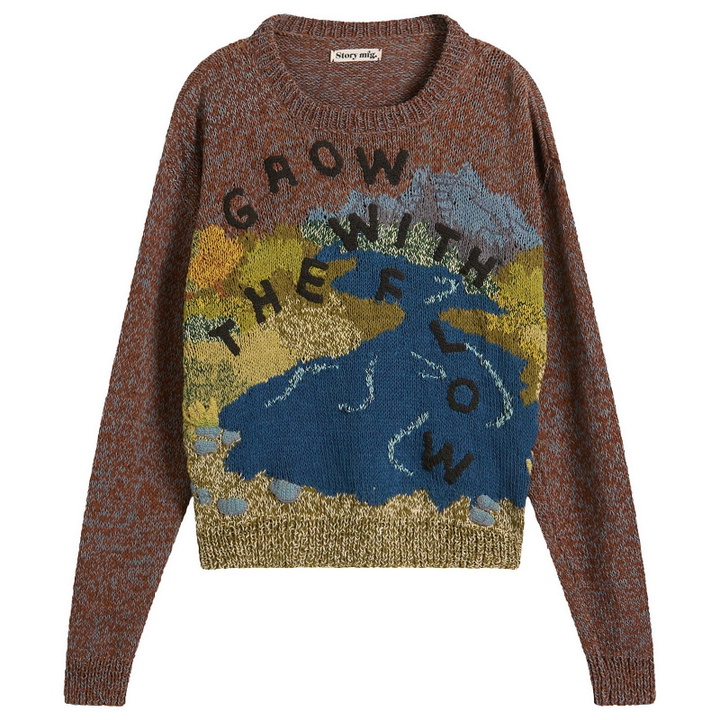Photo: Story mfg. Women's Hand Knit Piper Jumper in Brown