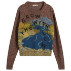 Story mfg. Women's Hand Knit Piper Jumper in Brown