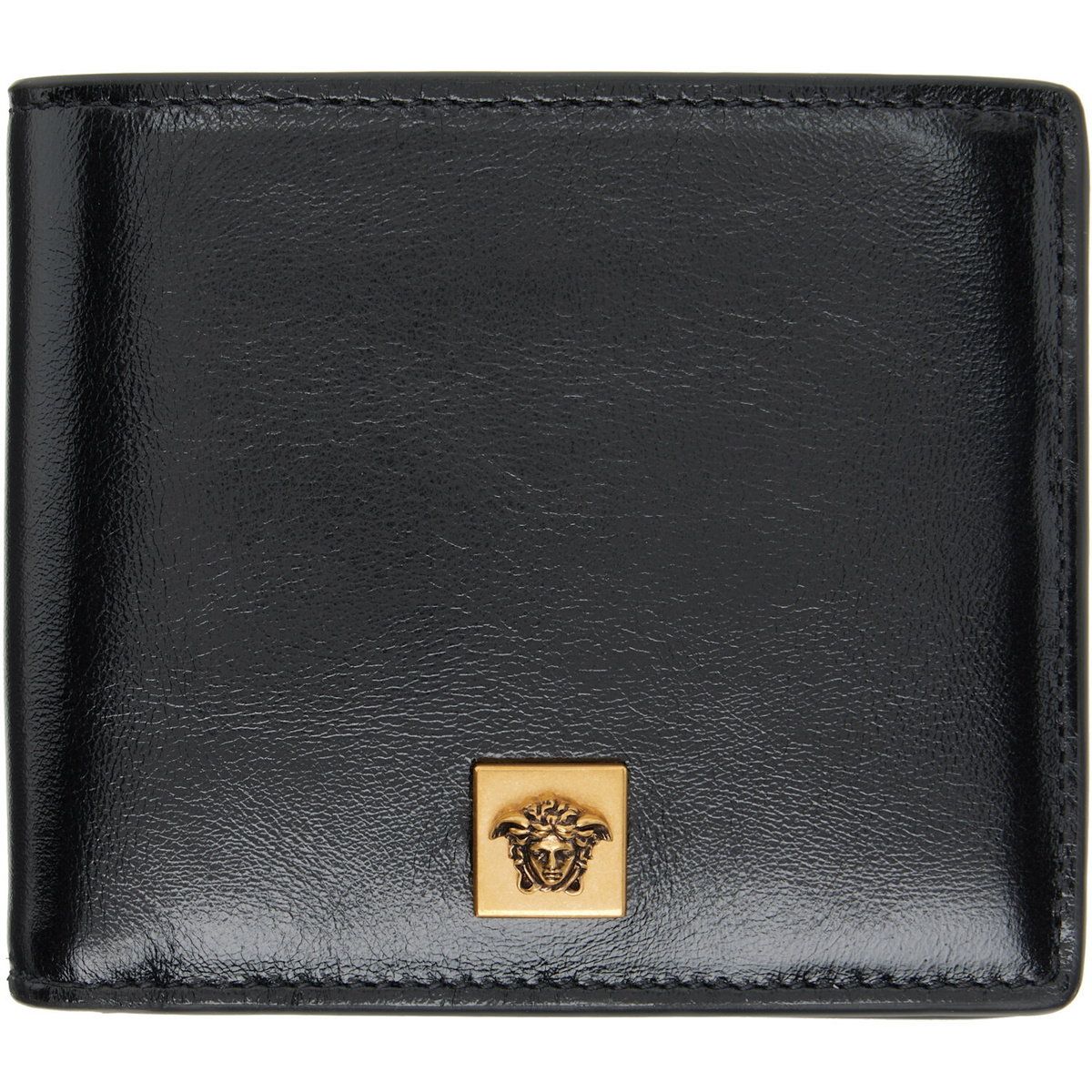 Versace Black Severine Leather Bifold Wallet