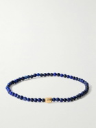 Luis Morais - Gold Lapis Lazuli Beaded Bracelet