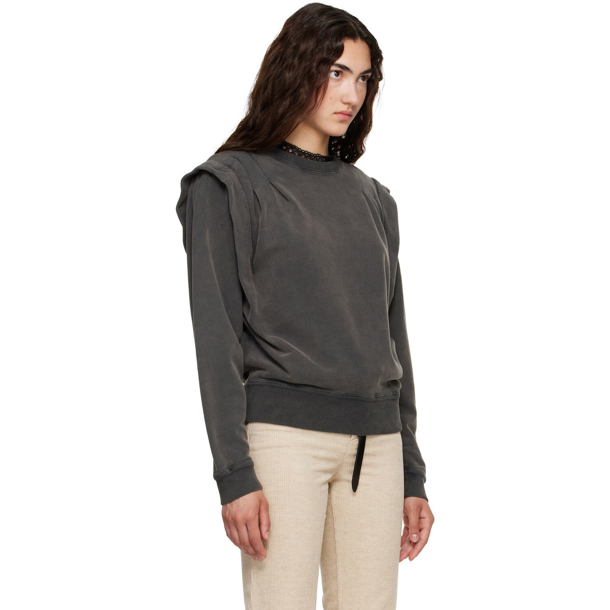 Isabel Marant Etoile Gray Soldy Sweatshirt