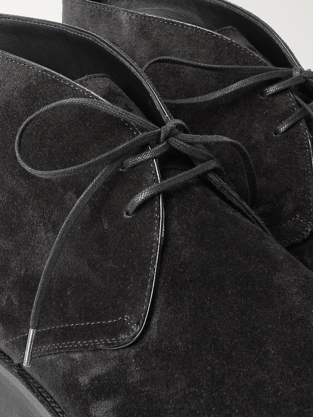 TOM FORD - Kensington Suede Desert Boots - Black TOM FORD display picture 1