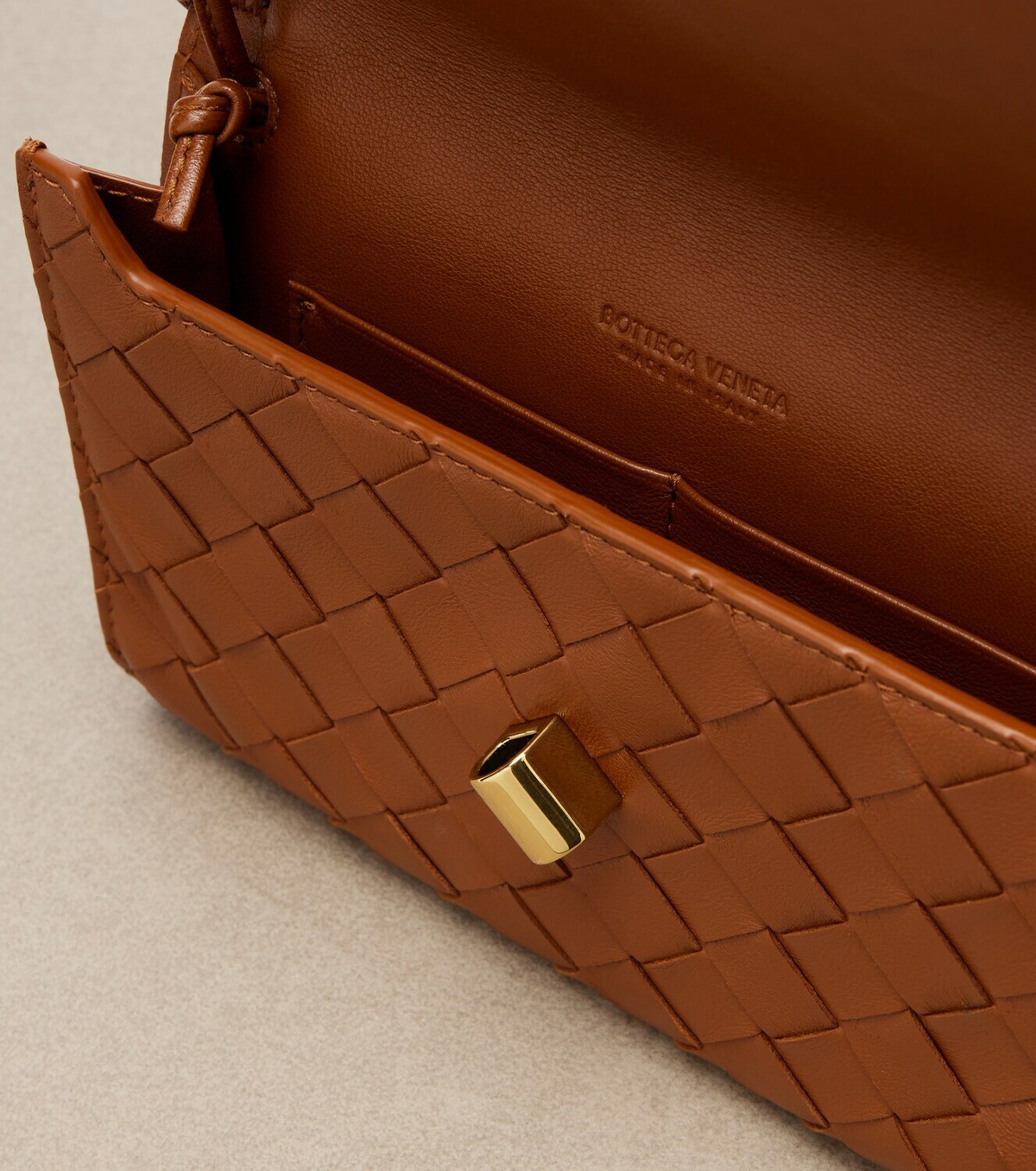 Bottega Veneta Andiamo Intrecciato leather pouch