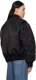 Han Kjobenhavn Black Oversized Padded Bomber Jacket