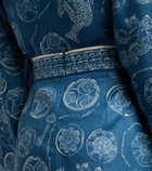 Alémais Lucky printed linen miniskirt