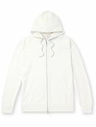 Brunello Cucinelli - Ribbed Cashmere Zip-Up Hoodie - Neutrals