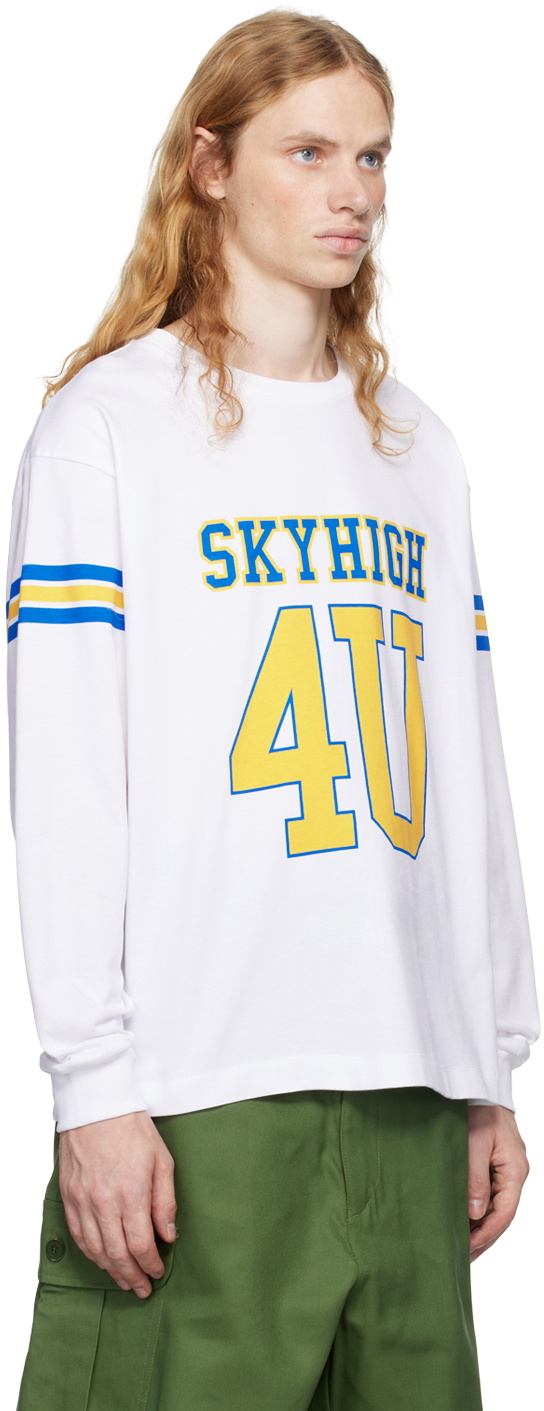 Sky High Farm Workwear White 'SH4U' Jersey Long Sleeve T