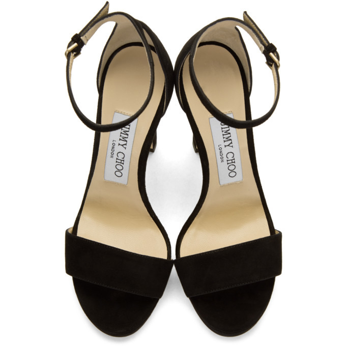 Jimmy Choo Black Suede Misty 120 Sandals Jimmy Choo