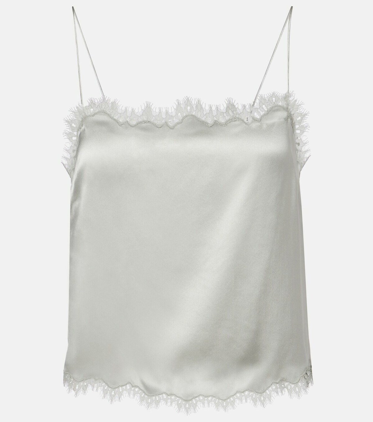 Dôen Loure lace-trimmed silk camisole
