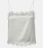 Dôen Loure lace-trimmed silk camisole