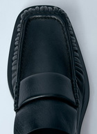 Jil Sander Ruched Leather Loafers