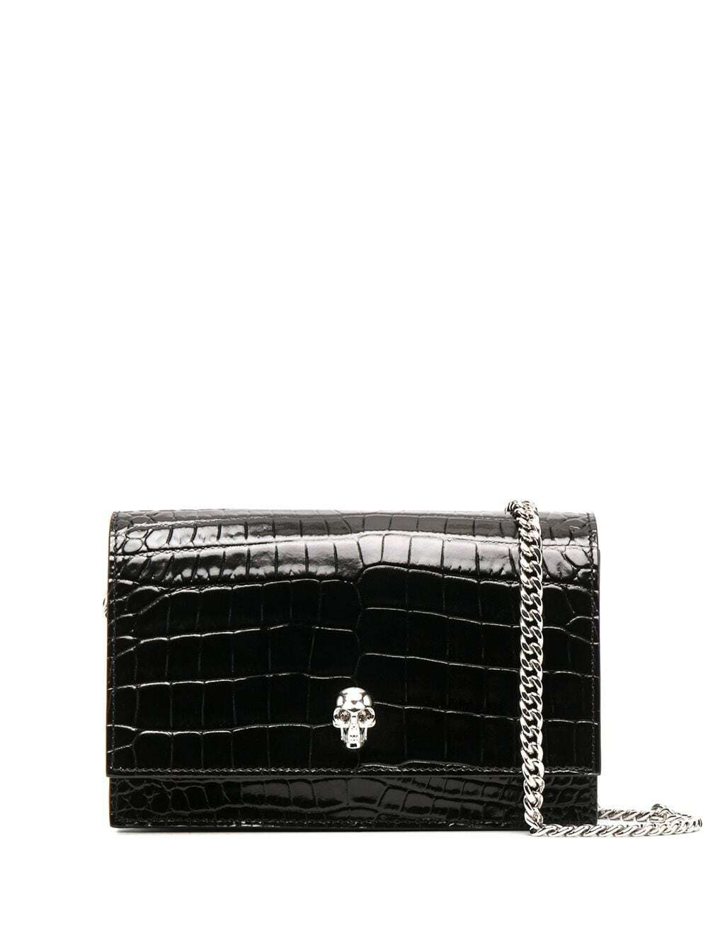 ALEXANDER MCQUEEN - Skull Crocodile-effect Leather Mini Bag Alexander ...