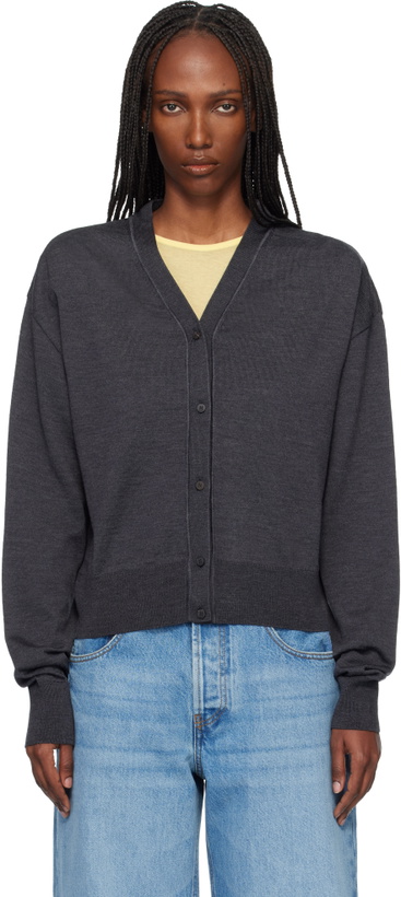Photo: JACQUEMUS Gray 'Le Cardigan Brode' Cardigan