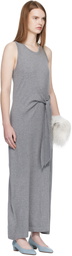 LISA YANG Gray 'The Angeline' Maxi Dress