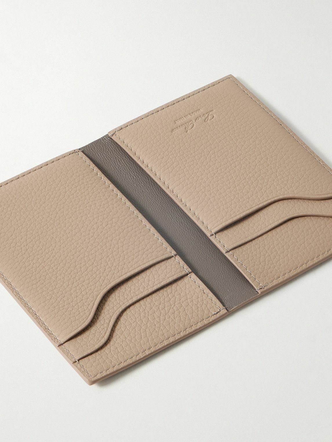 Loro Piana - Logo-Debossed Full-Grain Leather Bifold Cardholder