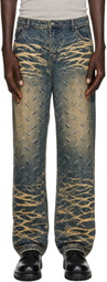 Who Decides War Blue Thread Plate Jeans