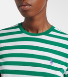 Polo Ralph Lauren Logo striped cotton jersey T-shirt