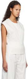 Subtle Le Nguyen White Scoop Neck Tank Top
