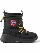 Canada Goose - Toronto Suede-Trimmed Quilted Shell Boots - Black
