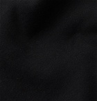 Fendi - Logo-Appliquéd Fleece-Back Cotton, Cashmere and Wool-Blend Jersey Hoodie - Black