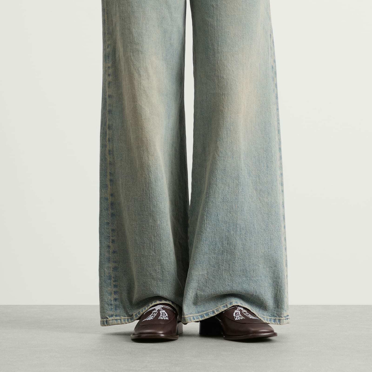 Acne Studios Women's Bassel Loafers in Dark Brown