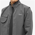 Dime Men's Hiking Zip-Off Sleeve Jacket in Charcoal