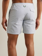 Sid Mashburn - Straight-Leg Mid-Length Striped Swim Shorts - Blue