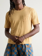 Visvim - Jumbo Garment-Dyed Cotton-Blend Jersey T-Shirt - Yellow