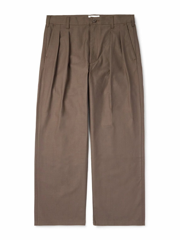 Photo: WTAPS - Straight-Leg Cotton-Twill Trousers - Brown