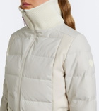 Yves Salomon Belted shearling-trimmed down ski jacket