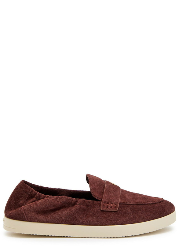 Photo: Tory Burch Ballet Sport Suede Loafers Brown