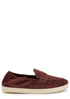Tory Burch Ballet Sport Suede Loafers Brown