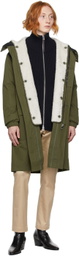 Yves Salomon - Army Black Lambskin Parka