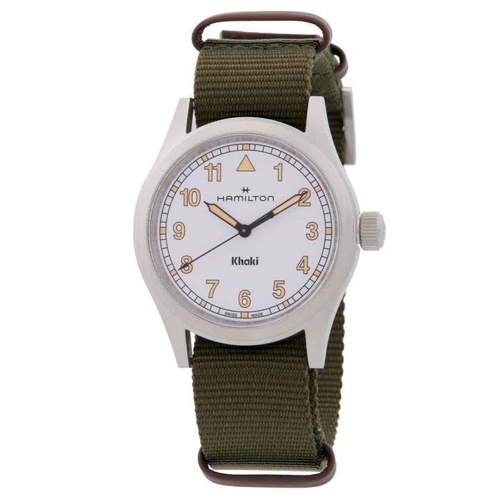 Photo: Hamilton Khaki Field Quartz White Dial Watch H69401910