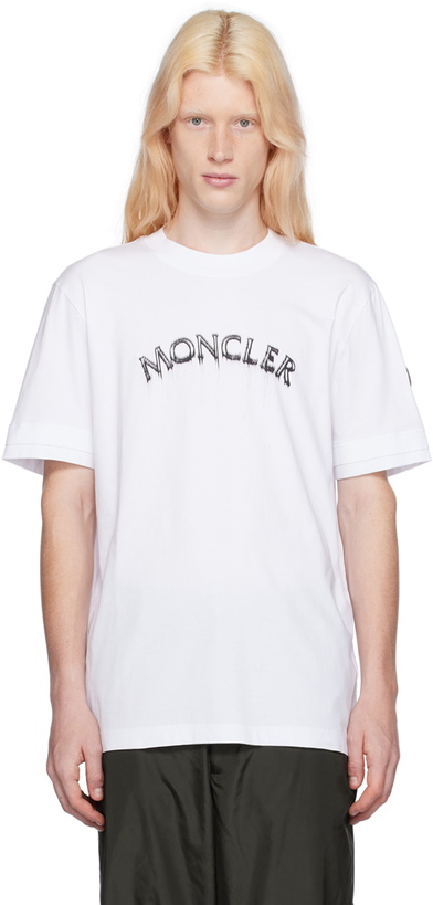 Photo: Moncler White Printed T-Shirt