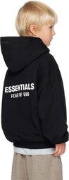 Fear of God ESSENTIALS Kids Black Fleece Hoodie