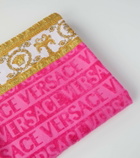 Versace Home Versace Allover cotton terry beach towel