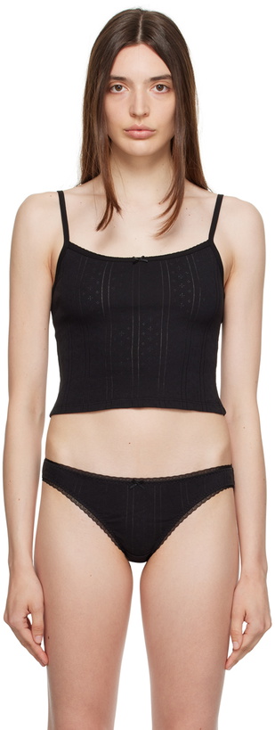 Photo: Cou Cou Black 'The Picot' Camisole