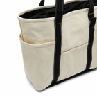 Mazi Untitled Cafe Tote Bag in Ecru/Black 