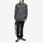 Comme des Garçons Men's CDG All Over Print Shirt in Black