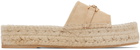 Versace Beige Medusa '95 Espadrille Sandals