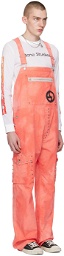 Acne Studios Pink Studded Overalls