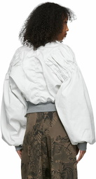 Vivienne Westwood White Pourpoint Bomber Jacket