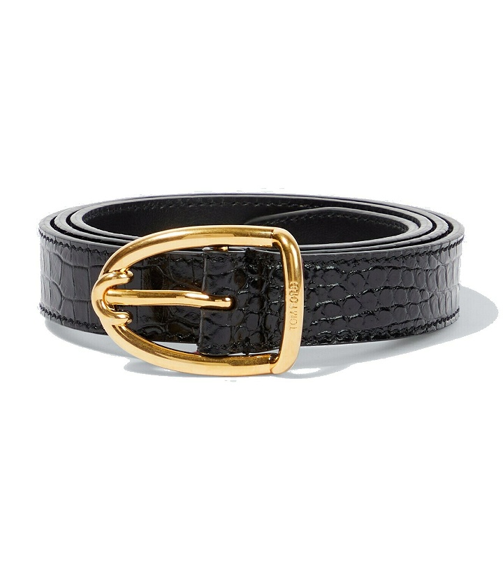 Photo: Tom Ford Croc-effect leather belt